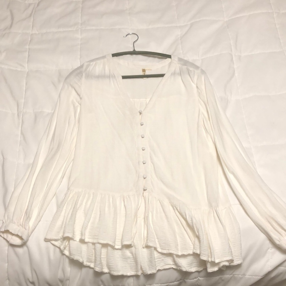 Japna white button down blouse